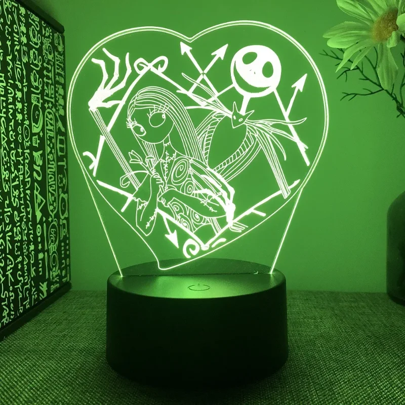 DSN 3D Night Lights The Nightmare Before Christmas Jack Skellington Sally Decor Clowns USB Acrylic 16 Color Sleeping Lamp
DSN 3D Night Lights The Nightmare Before Christmas Jack Skellington Sally Decor Clowns USB Acrylic 16 Color Sleeping Lamp