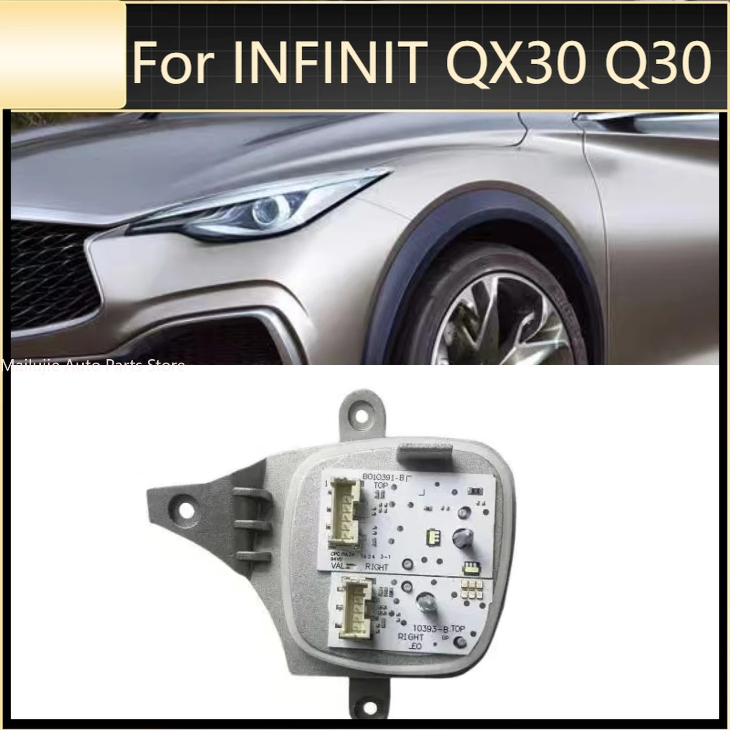 For INFINIT QX30 Q30 DRL Headlight Control Unit MDE911805 AHL OE B010391-B B010390-B LED Daytime Running Light Control Module
For INFINIT QX30 Q30 DRL Headlight Control Unit MDE911805 AHL OE B010391-B B010390-B LED Daytime Running Light Control Module