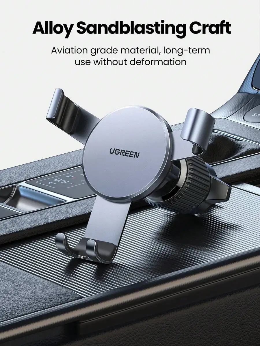 Alloy Sandblasting Craft Car Vent Phone Mount Gravity Holder Hands-Free Auto Lock For iPhone Galaxy
Alloy Sandblasting Craft Car Vent Phone Mount Gravity Holder Hands-Free Auto Lock For iPhone Galaxy