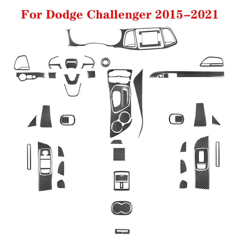 Car Interior Decorative Accessories Various Parts Carbon Fiber Black Stickers Cover Trim For Dodge Challenger 2015-2021
Car Interior Decorative Accessories Various Parts Carbon Fiber Black Stickers Cover Trim For Dodge Challenger 2015-2021