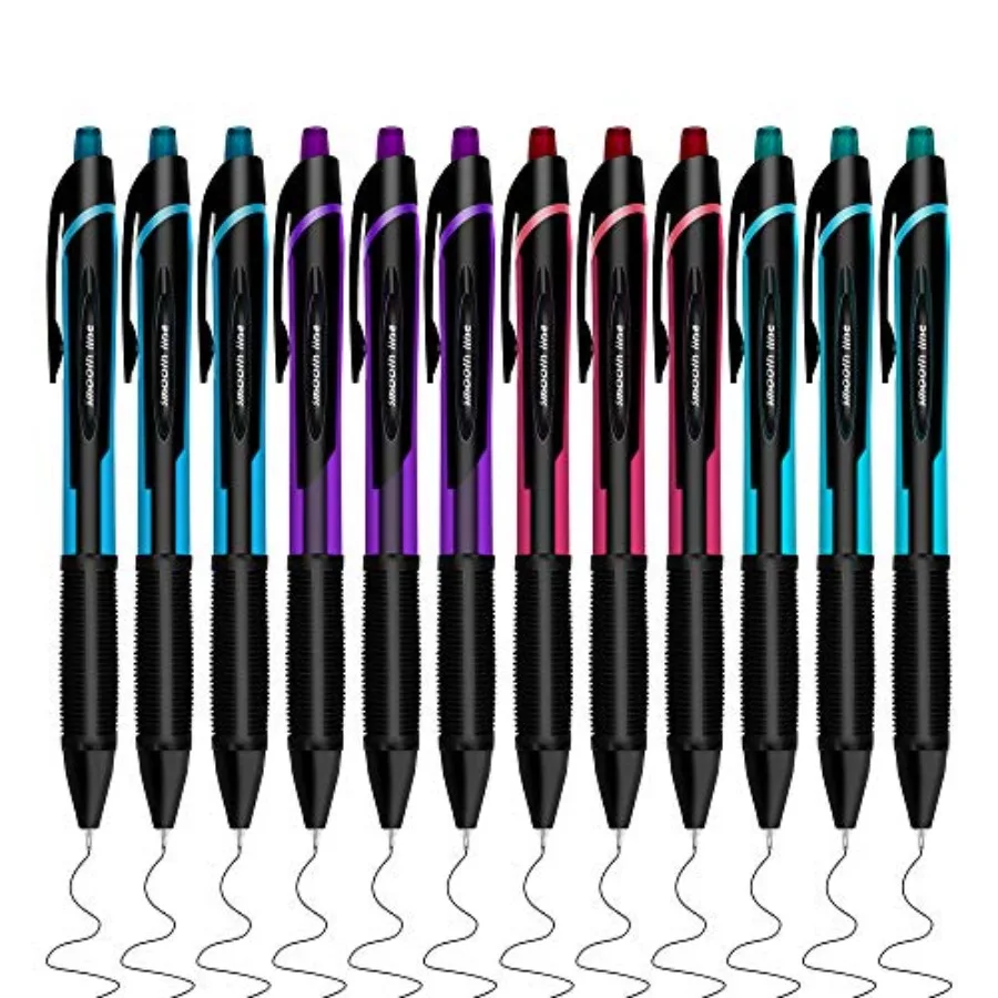 Gel Pens, Black Fine Point Gel Pen for Super Smooth Writing, 0.5mm Retractable Pens with Quick-Drying Ink, Innovated Tip Tech P
Gel Pens, Black Fine Point Gel Pen for Super Smooth Writing, 0.5mm Retractable Pens with Quick-Drying Ink, Innovated Tip Tech P