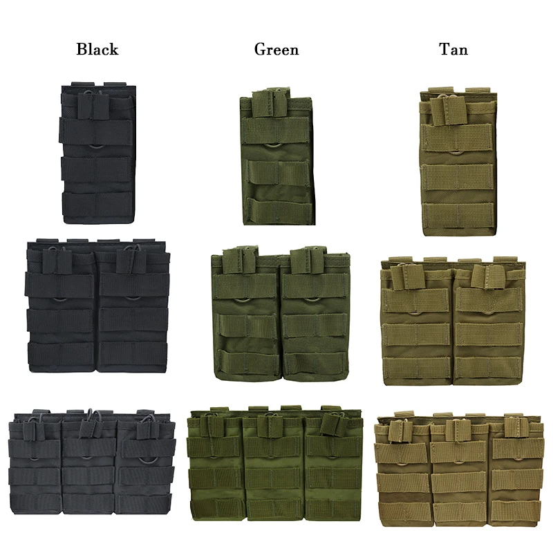 1000D Nylon Magazine Bag for Hunting MOLLE Vest Accessories Single/Dual/Triple Magazine Pouch Colorful Airsoft Gun Magazines
1000D Nylon Magazine Bag for Hunting MOLLE Vest Accessories Single/Dual/Triple Magazine Pouch Colorful Airsoft Gun Magazines