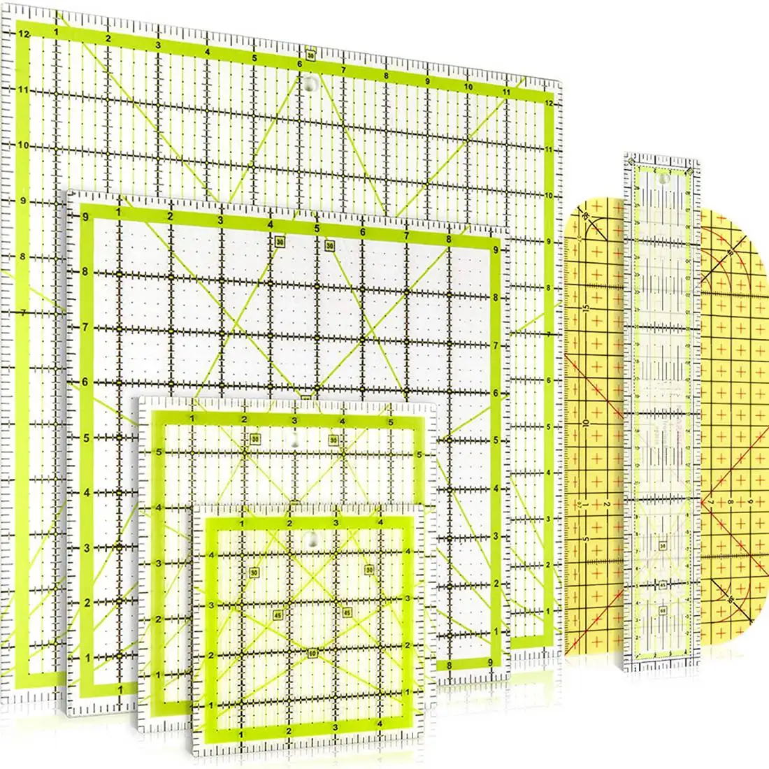ruler6 PCS Quilting Ruler Square Acrylic Quilting Ruler Fabric Cutting Ruler Transparent Marker Acrylic Ironing Ruler
ruler6 PCS Quilting Ruler Square Acrylic Quilting Ruler Fabric Cutting Ruler Transparent Marker Acrylic Ironing Ruler