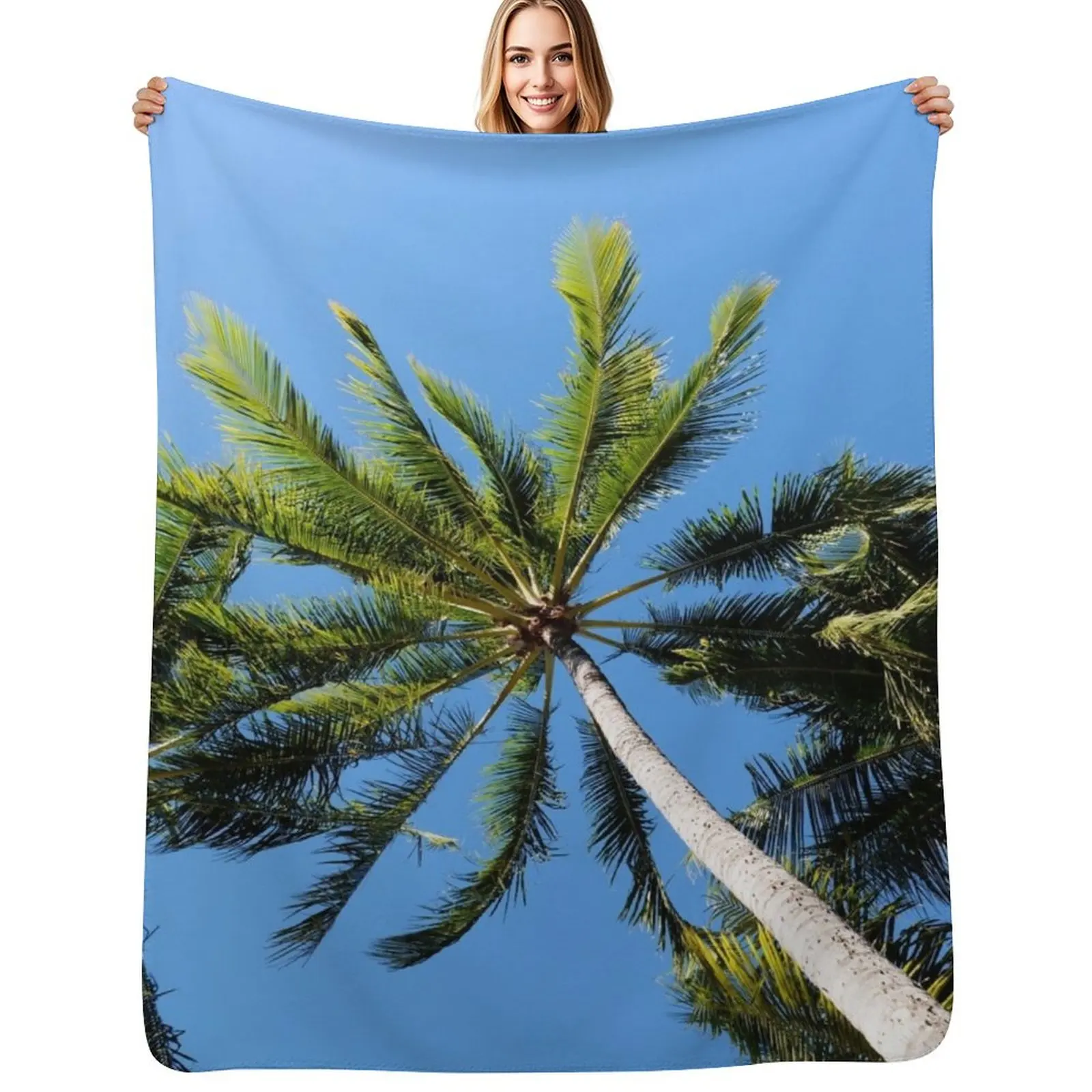 Three Palm Trees Throw Blanket Color Fast Cozy Throw Blanket
Three Palm Trees Throw Blanket Color Fast Cozy Throw Blanket