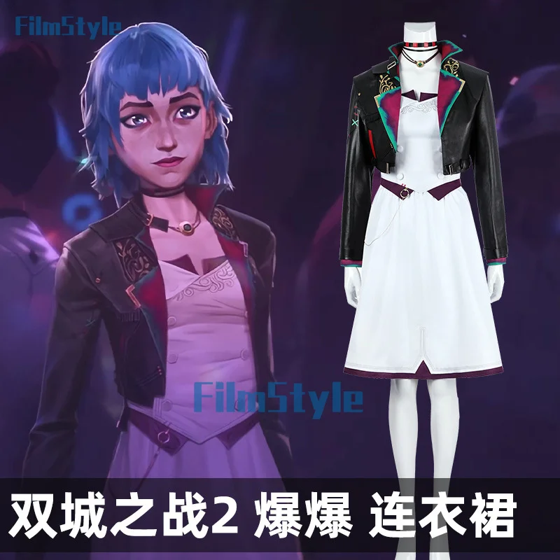 LoL Arcane 2 Jinx Cosplay Costume BAOBAO Calico Ball Dress Uniform Halloween Carnival Party Christmas Play Role Clothes Clothing
LoL Arcane 2 Jinx Cosplay Costume BAOBAO Calico Ball Dress Uniform Halloween Carnival Party Christmas Play Role Clothes Clothing