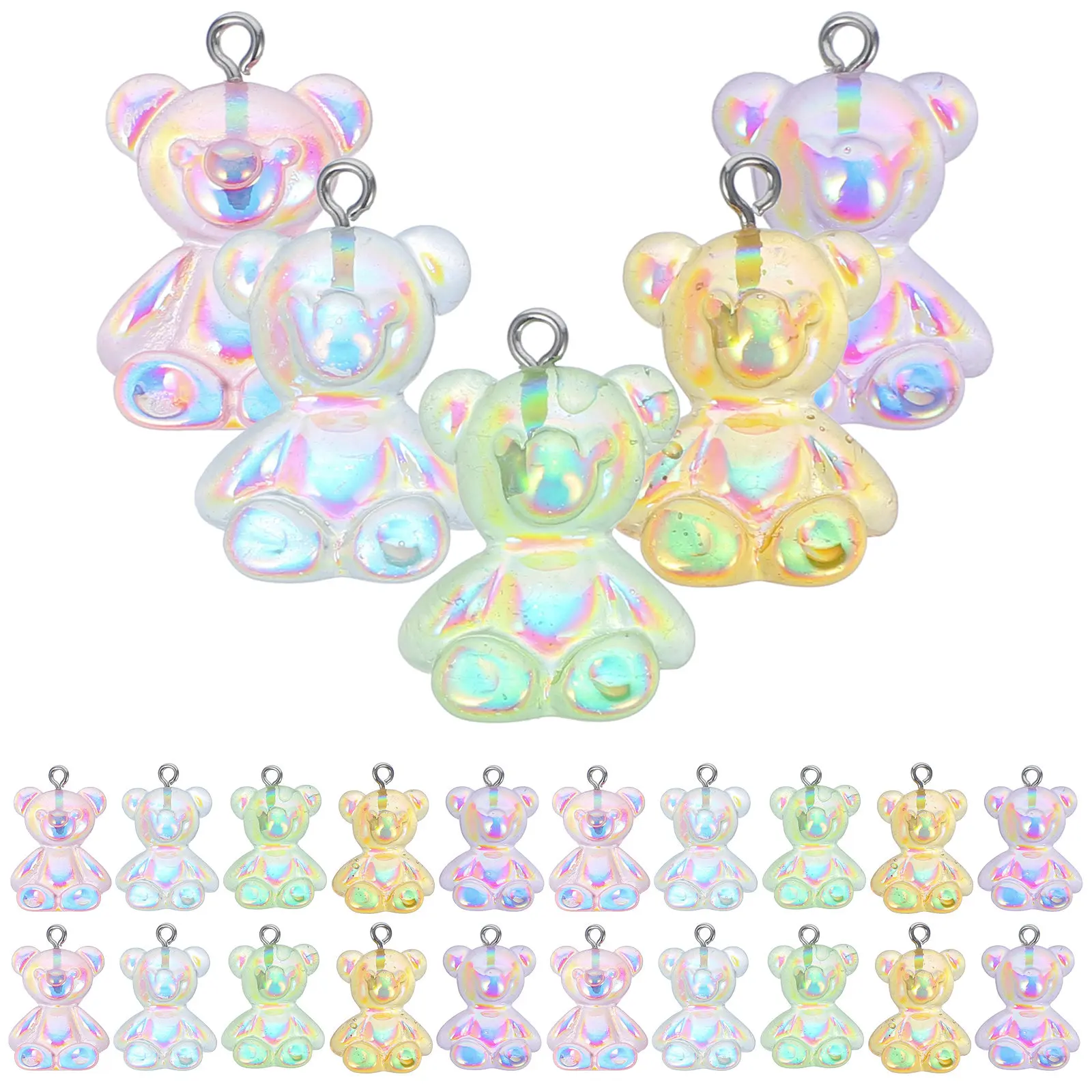 30Pcs Creative Transparent Bear Pendants Resin Charms for Handmade Necklace Bracelet DIY Jewelry Making Supplies
30Pcs Creative Transparent Bear Pendants Resin Charms for Handmade Necklace Bracelet DIY Jewelry Making Supplies