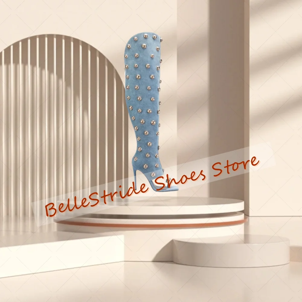 Blue Round Rivets Toe Clip Boots Back Zipper Women Shoes Stilettos High Heels Party Banquet Dating 2025 Zapatos Para Mujere
Blue Round Rivets Toe Clip Boots Back Zipper Women Shoes Stilettos High Heels Party Banquet Dating 2025 Zapatos Para Mujere