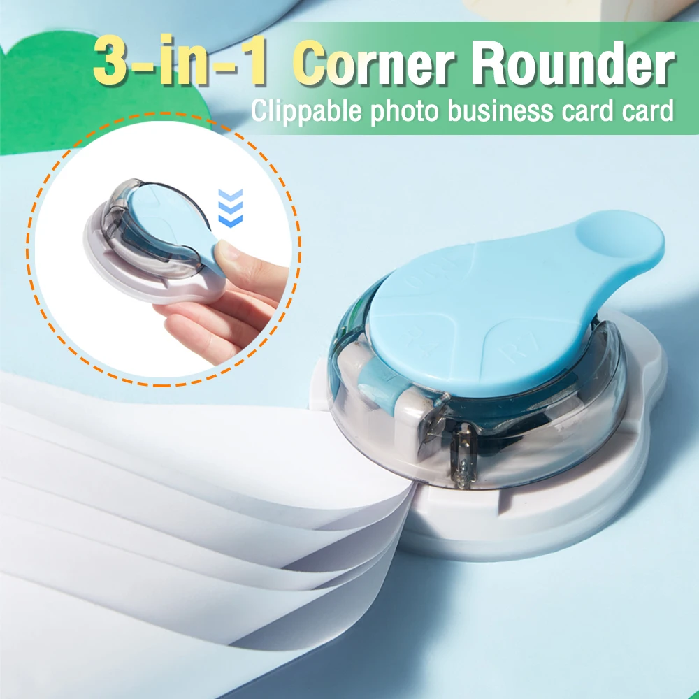 3 In 1 R4 R7 R10 Corner Rounder Paper Hole Puncher DIY Craft Scrapbooking Tools Card Photo Cutter Supplies Corner Trimmer
3 In 1 R4 R7 R10 Corner Rounder Paper Hole Puncher DIY Craft Scrapbooking Tools Card Photo Cutter Supplies Corner Trimmer