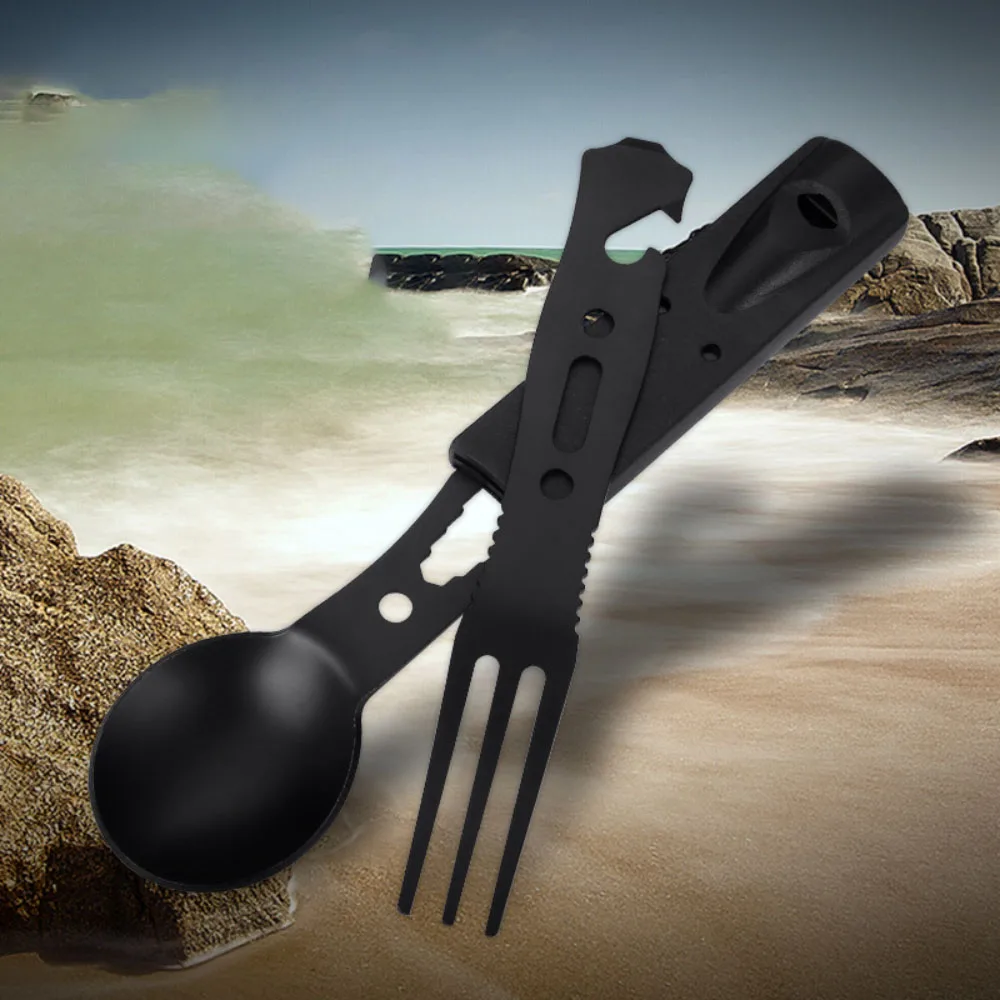 Outdoor Set Multi functional Camping Knives Camping Tableware Outdoor Wind Combination Stainless Steel with Whistle Spoon Fork
Outdoor Set Multi functional Camping Knives Camping Tableware Outdoor Wind Combination Stainless Steel with Whistle Spoon Fork