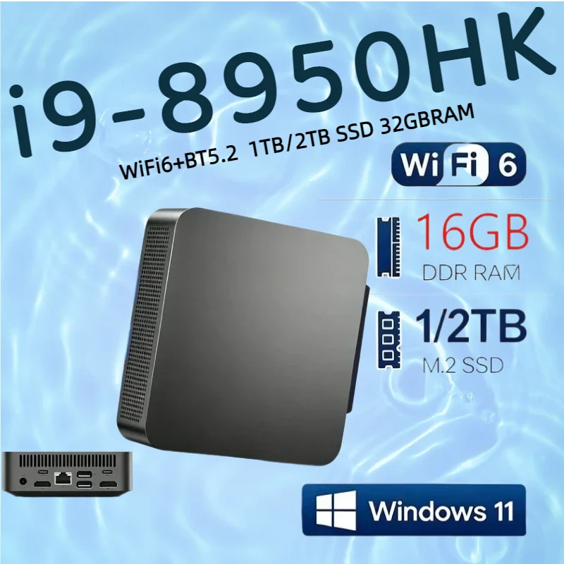 【Brand+】2026 Intel Core i9 8950HK Portable Mini Desktop PC Gaming Computer 16GB 1TB 2TB 4K Windows 11 WiFi6 USB Mini PC Computer
【Brand+】2026 Intel Core i9 8950HK Portable Mini Desktop PC Gaming Computer 16GB 1TB 2TB 4K Windows 11 WiFi6 USB Mini PC Computer
