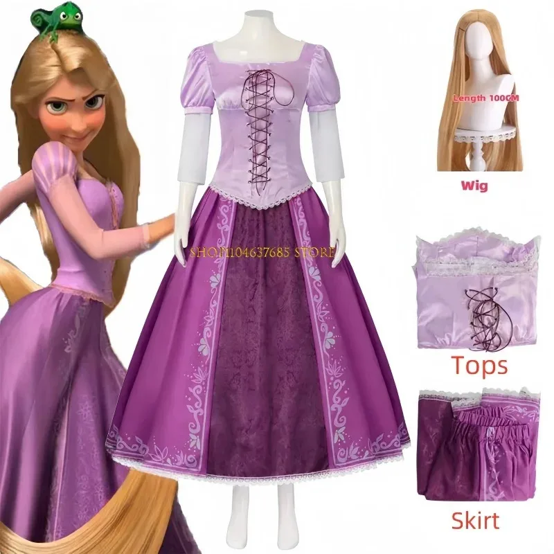 Tangled Rapunzel Cosplay Costume Adult Carnival Uniform Wig Halloween Costumes Women Fancy Dress
Tangled Rapunzel Cosplay Costume Adult Carnival Uniform Wig Halloween Costumes Women Fancy Dress