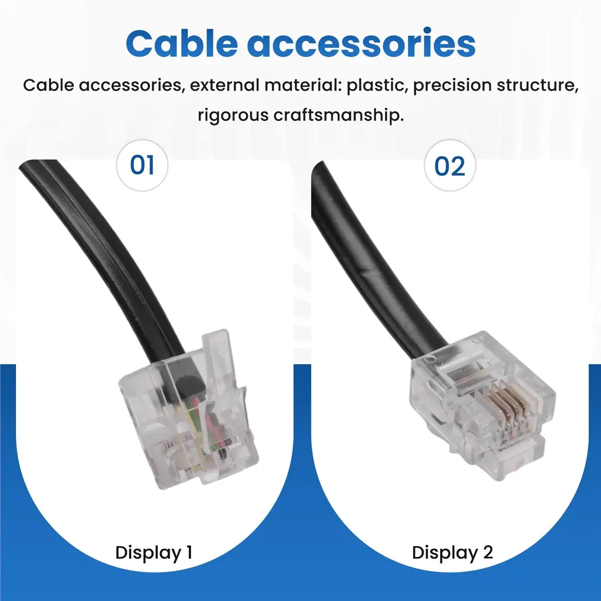 #68C Electronics Accessories,RJ11 6P4C Telephone Cable Cord ADSL Modem 5 Meters (black)
#68C Electronics Accessories,RJ11 6P4C Telephone Cable Cord ADSL Modem 5 Meters (black)