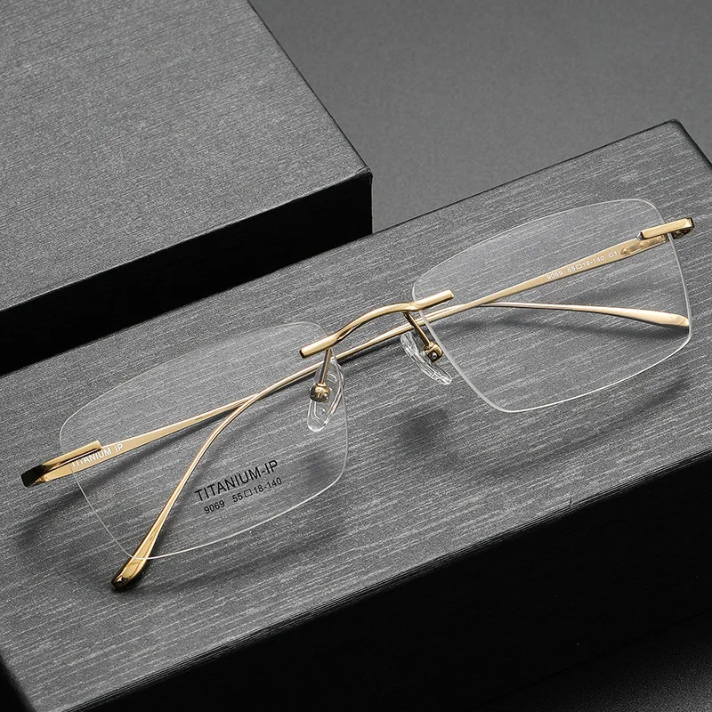 Zerosun Rimless Gold Reading Glasses Male Women Anti Blue Light +100 150 200 Titanium Eyeglasses Frame Men Ultralight Frameless
Zerosun Rimless Gold Reading Glasses Male Women Anti Blue Light +100 150 200 Titanium Eyeglasses Frame Men Ultralight Frameless