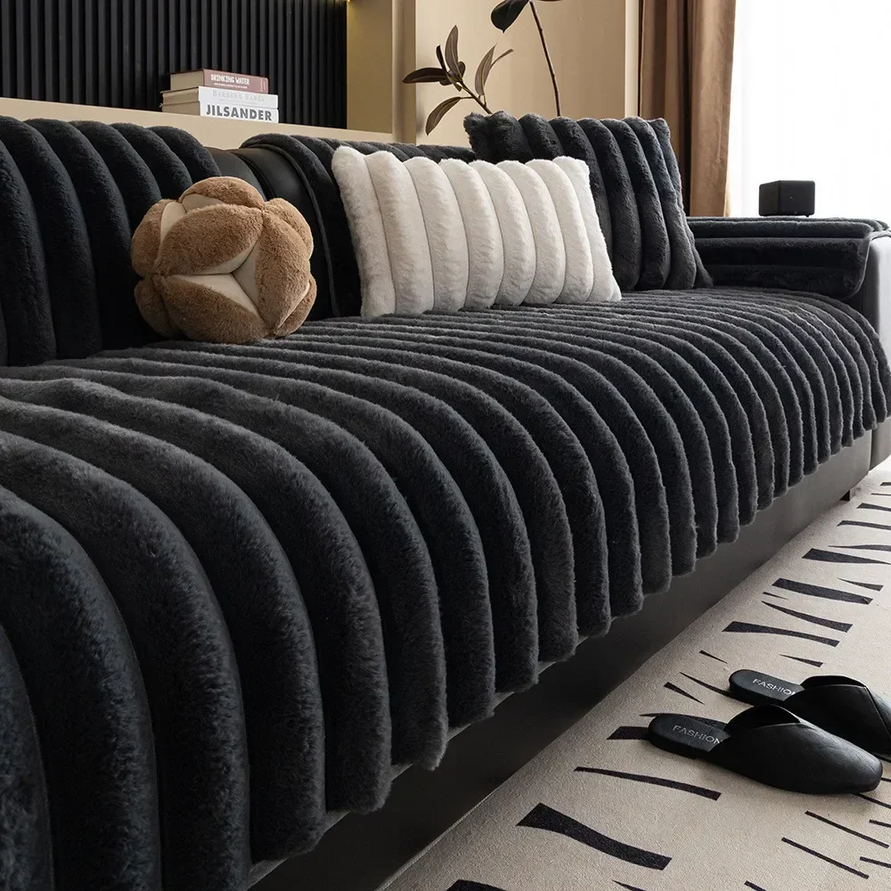 Warm Plush Sofa Cover Thick and Comfortable Seat Cushion Anti Slip and Cat Scratch Sofa Blanket
Warm Plush Sofa Cover Thick and Comfortable Seat Cushion Anti Slip and Cat Scratch Sofa Blanket