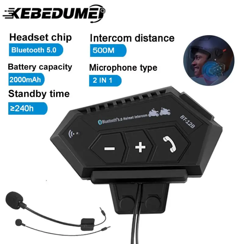 1/2PCS Motorcycle Helmet Headset Intercom Bluetooth 5.0 2000mah Battery Handsfree Noise Reduction For Full/Half Face Helmet
1/2PCS Motorcycle Helmet Headset Intercom Bluetooth 5.0 2000mah Battery Handsfree Noise Reduction For Full/Half Face Helmet