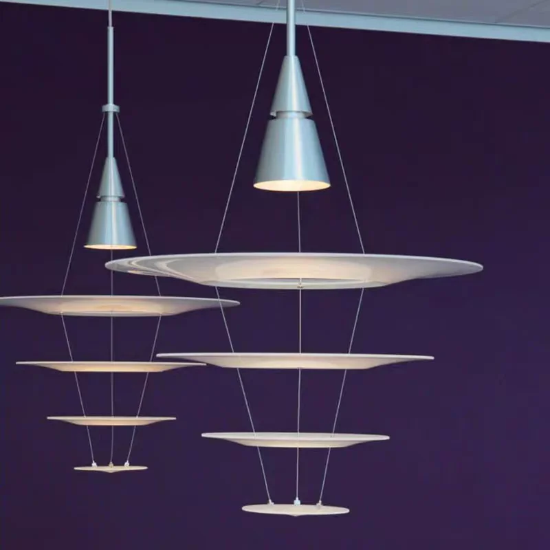 UFO Lamp Nordic Designer Art Pendant Light for Living Room Bedroom Office Multi Layer Circular Conical Spiral Creative Design
UFO Lamp Nordic Designer Art Pendant Light for Living Room Bedroom Office Multi Layer Circular Conical Spiral Creative Design