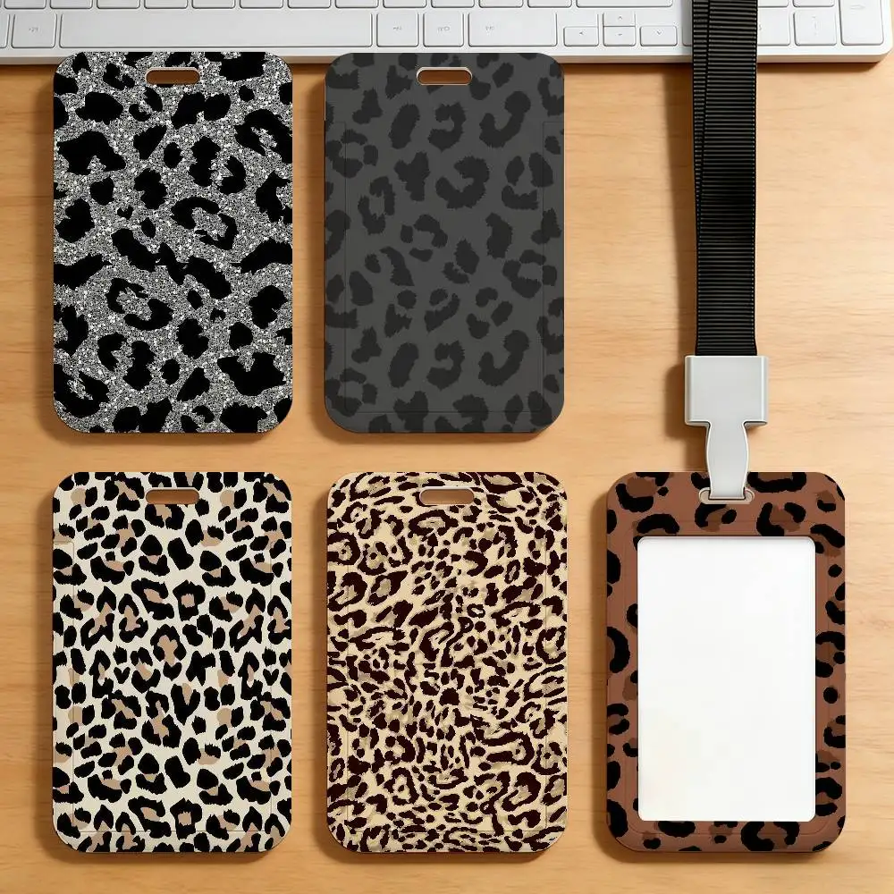 Grey Leopard Print Card Holder Transportation Work Permit Cards ID Student Meal Cardcase
Grey Leopard Print Card Holder Transportation Work Permit Cards ID Student Meal Cardcase