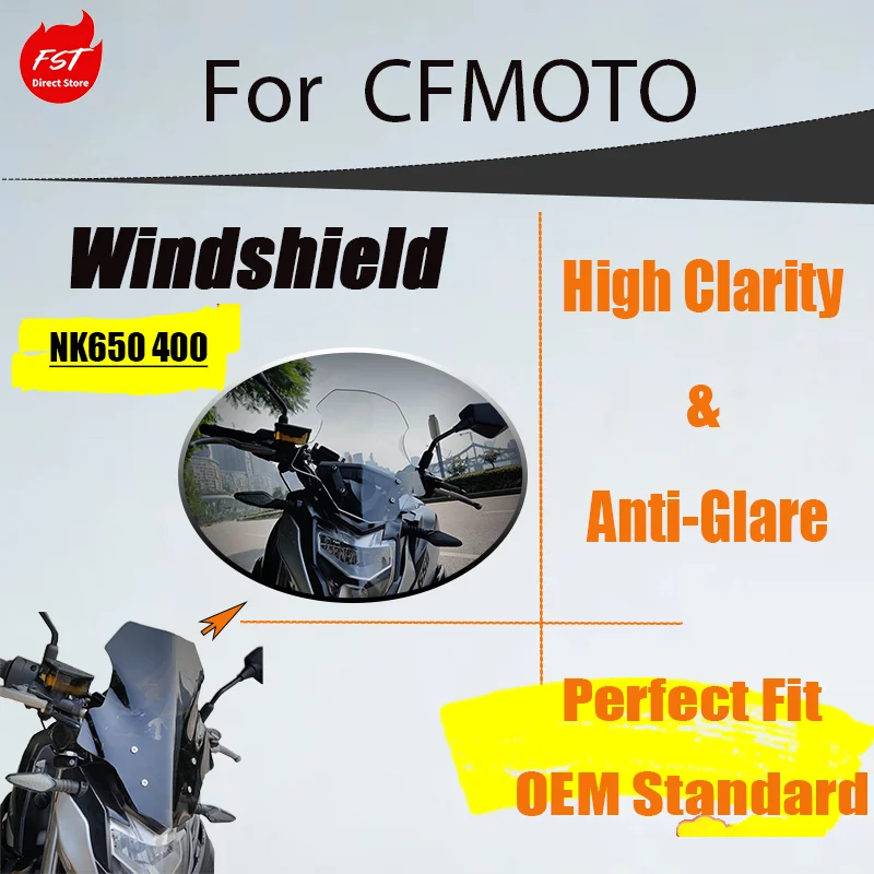 Полный комплект переднего ветрового стекла для CFMOTO NK400 NK650, ветровой дефлектор и защита от дождя, идеально подходящие для установки.
Полный комплект переднего ветрового стекла для CFMOTO NK400 NK650, ветровой дефлектор и защита от дождя, идеально подходящие для установки.