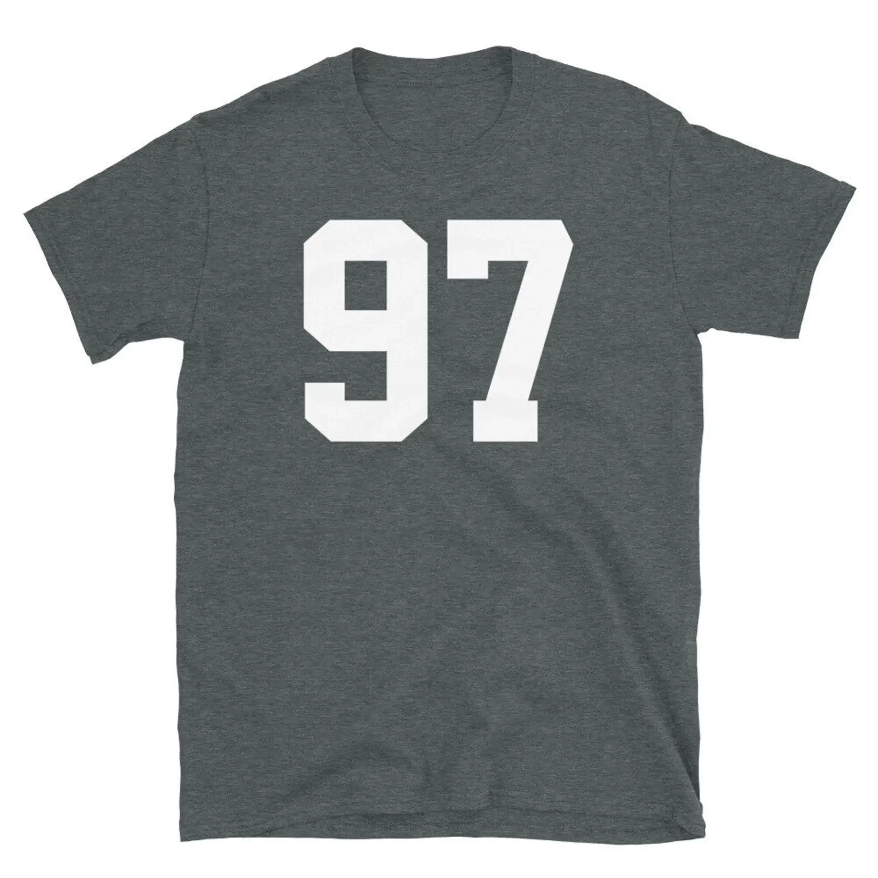 Team Uniform Jersey Number 97 Birthday Varsity Short Sleeve Unisex T Shirt
Team Uniform Jersey Number 97 Birthday Varsity Short Sleeve Unisex T Shirt