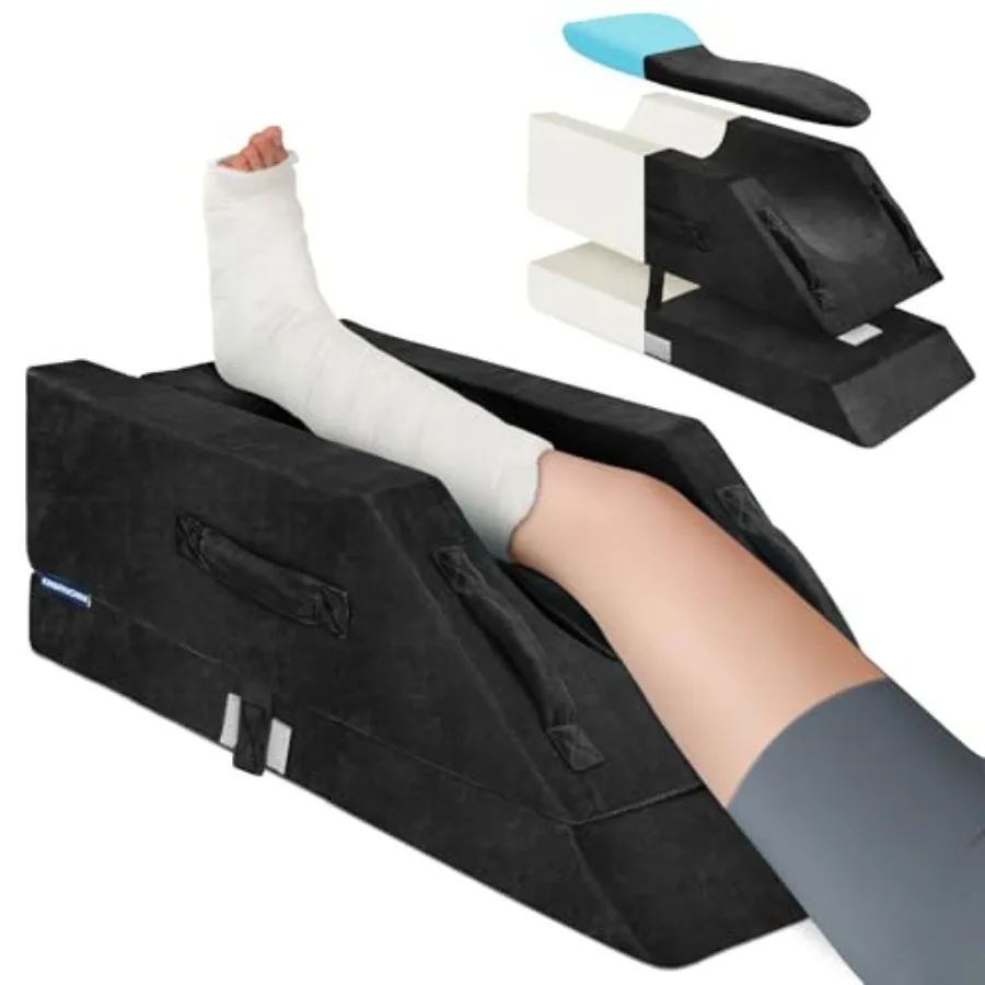 4-Height Adjustable Leg Elevation Pillows for After Surgery with Ergonomic Curve, Memory Foam Wedge Pillow for Legs Swelling, B
4-Height Adjustable Leg Elevation Pillows for After Surgery with Ergonomic Curve, Memory Foam Wedge Pillow for Legs Swelling, B