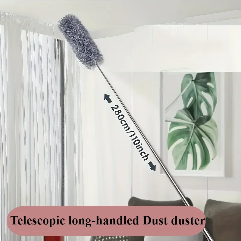 2.8M Extended Chicken Feather Duster Extendable and Curved Ceiling Cleaning Broom Household Electrostatic Dust Collector Eraser
2.8M Extended Chicken Feather Duster Extendable and Curved Ceiling Cleaning Broom Household Electrostatic Dust Collector Eraser