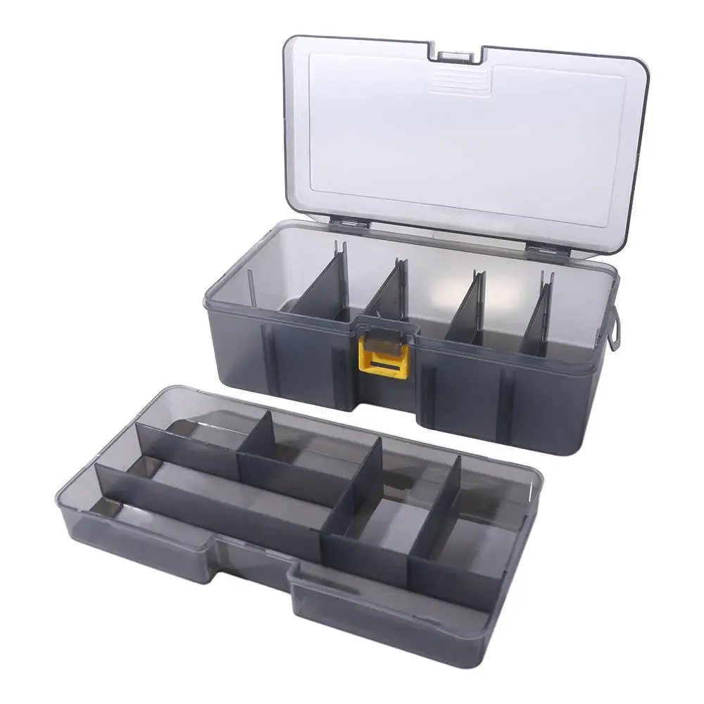 Double Layer Fishing Tackle Box Plastic Flip Cover Lure Hook Storage Case Transparent Waterproof Bait Storage Container
Double Layer Fishing Tackle Box Plastic Flip Cover Lure Hook Storage Case Transparent Waterproof Bait Storage Container