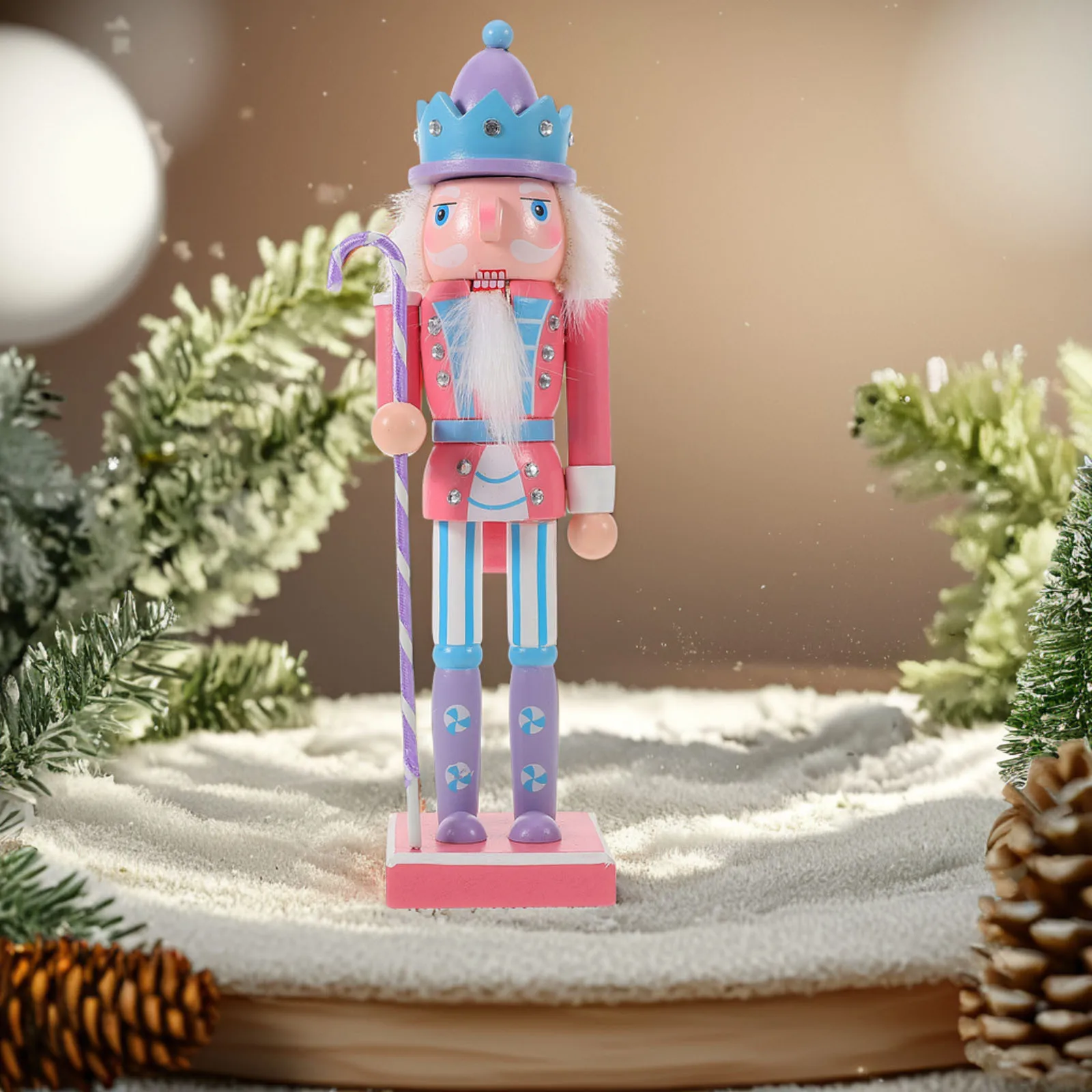 Wooden Nutcracker Decor Small Christmas Figure Holiday Party Decoration Desktop Ornament Xmas Gift Home Living Room Car Indoor
Wooden Nutcracker Decor Small Christmas Figure Holiday Party Decoration Desktop Ornament Xmas Gift Home Living Room Car Indoor