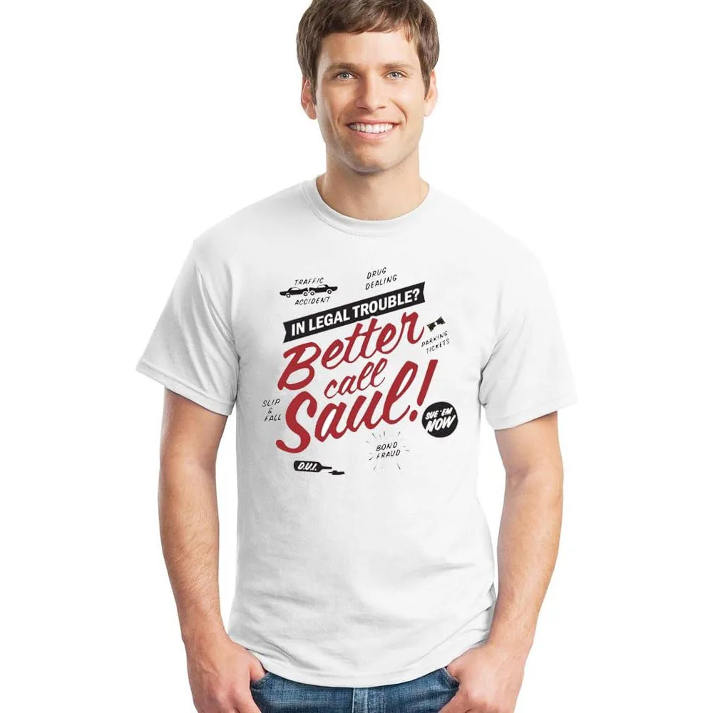 Funny Inspired Better Call Saul Breaking Bad Legal Advice graphic t shirts large size tops 100% cotton printed clothing
Funny Inspired Better Call Saul Breaking Bad Legal Advice graphic t shirts large size tops 100% cotton printed clothing
