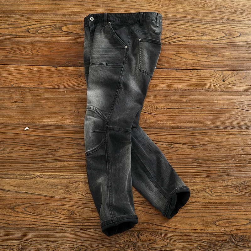 Винтажные мотоциклетные лоскутные облегающие мужские джинсы с завышенной талией, модные брендовые длинные брюки высокого класса, молодежные повседневные прямые джинсы
Винтажные мотоциклетные лоскутные облегающие мужские джинсы с завышенной талией, модные брендовые длинные брюки высокого класса, молодежные повседневные прямые джинсы