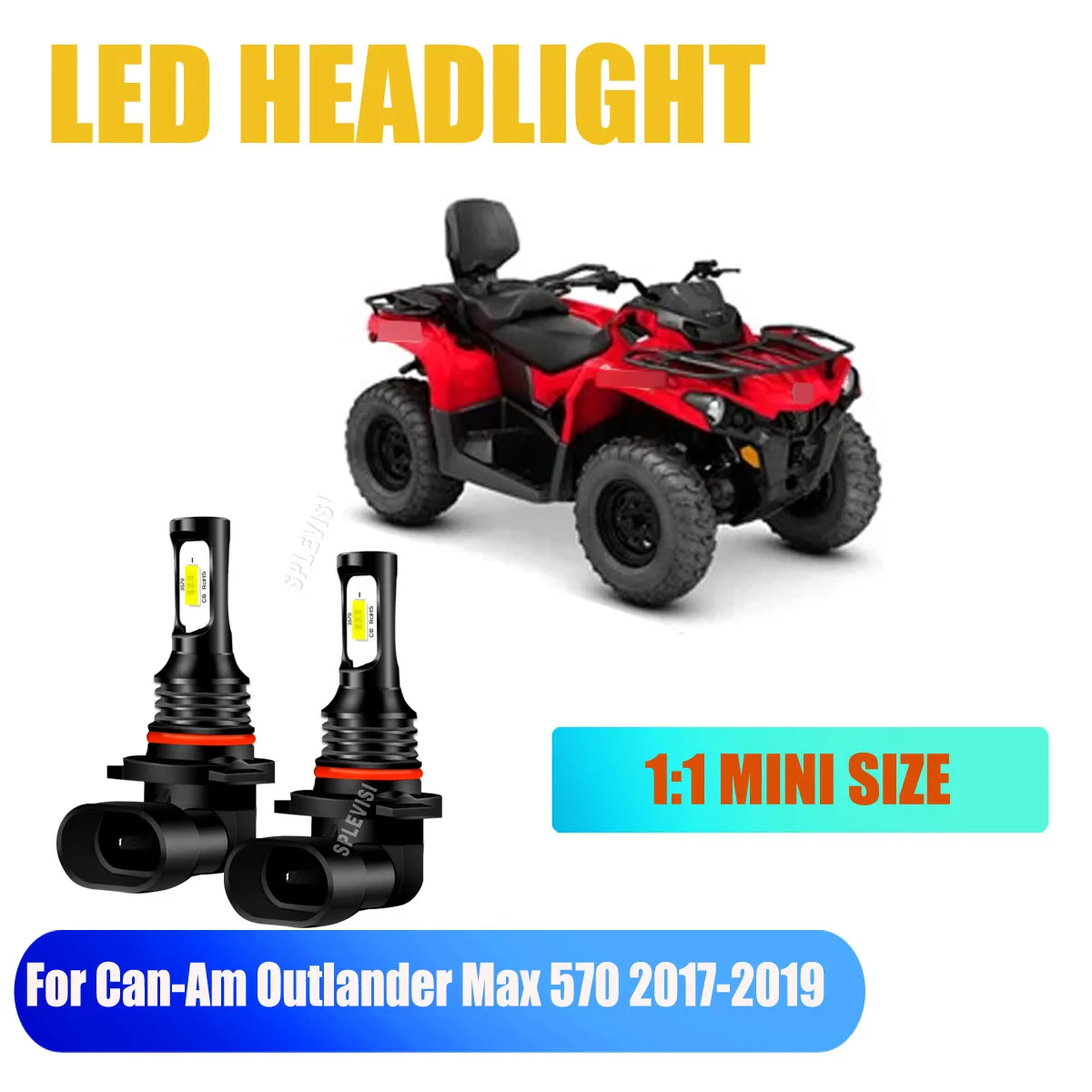 9005 HB3 LED Xenon White Headlight - fit your vehicle's housing and factory sockets well For Can-Am Outlander Max 570 2017-2019
9005 HB3 LED Xenon White Headlight - fit your vehicle's housing and factory sockets well For Can-Am Outlander Max 570 2017-2019