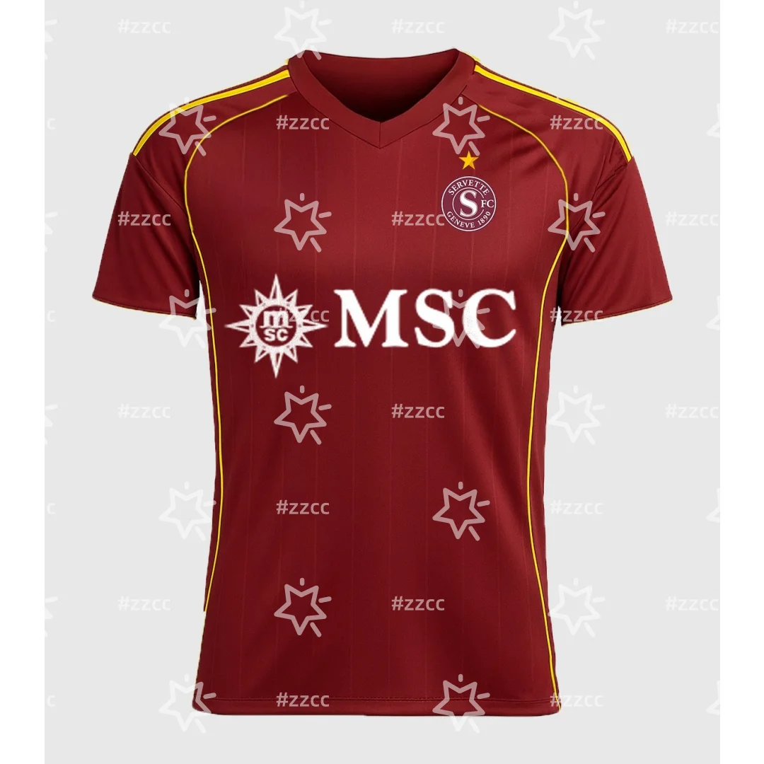 25-26 Servette FC Home football jersey match set Switzerland fan gift Summer Sports Men's T-Shirt Kid's Clothing Tee Y2k Woman
25-26 Servette FC Home football jersey match set Switzerland fan gift Summer Sports Men's T-Shirt Kid's Clothing Tee Y2k Woman 