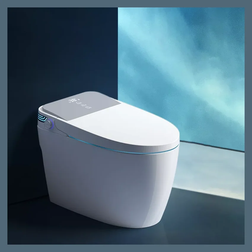 High-tech Modern bathroom sanitary ware Foot sensation flushing Intelligent smart toilet with remote control upc certified
High-tech Modern bathroom sanitary ware Foot sensation flushing Intelligent smart toilet with remote control upc certified