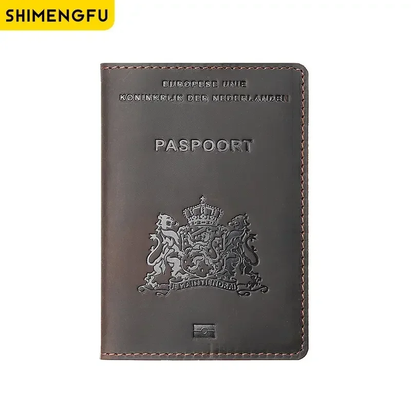 Netherlands Genuine Leather Passport Cover Real Leather Card Holder Business Bilingual Travel Wallet
Netherlands Genuine Leather Passport Cover Real Leather Card Holder Business Bilingual Travel Wallet