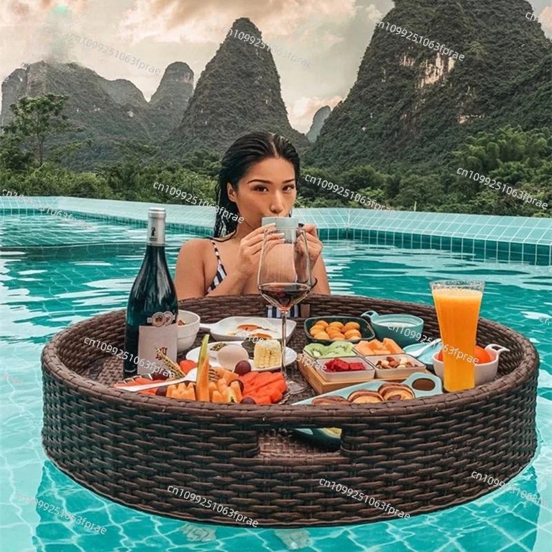 Floating round water tray Bali Vietnam Internet celebrity Basket B & B Swimming pool Dining plate Beach
Floating round water tray Bali Vietnam Internet celebrity Basket B & B Swimming pool Dining plate Beach