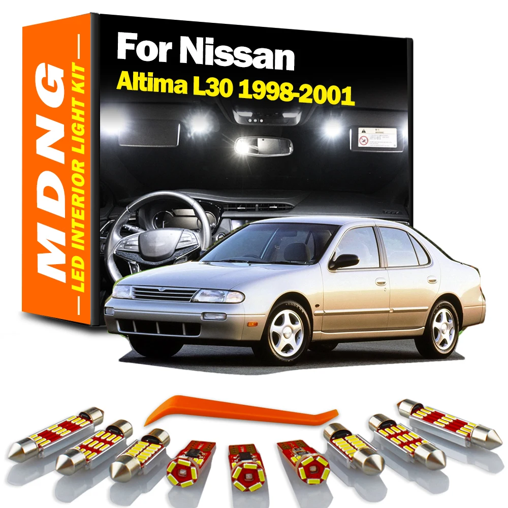 MDNG 9Pcs Canbus Vehicle LED Interior Reading Trunk Map Dome Light Kit For Nissan Altima L30 1998 1999 2000 2001 Car Accessories
MDNG 9Pcs Canbus Vehicle LED Interior Reading Trunk Map Dome Light Kit For Nissan Altima L30 1998 1999 2000 2001 Car Accessories