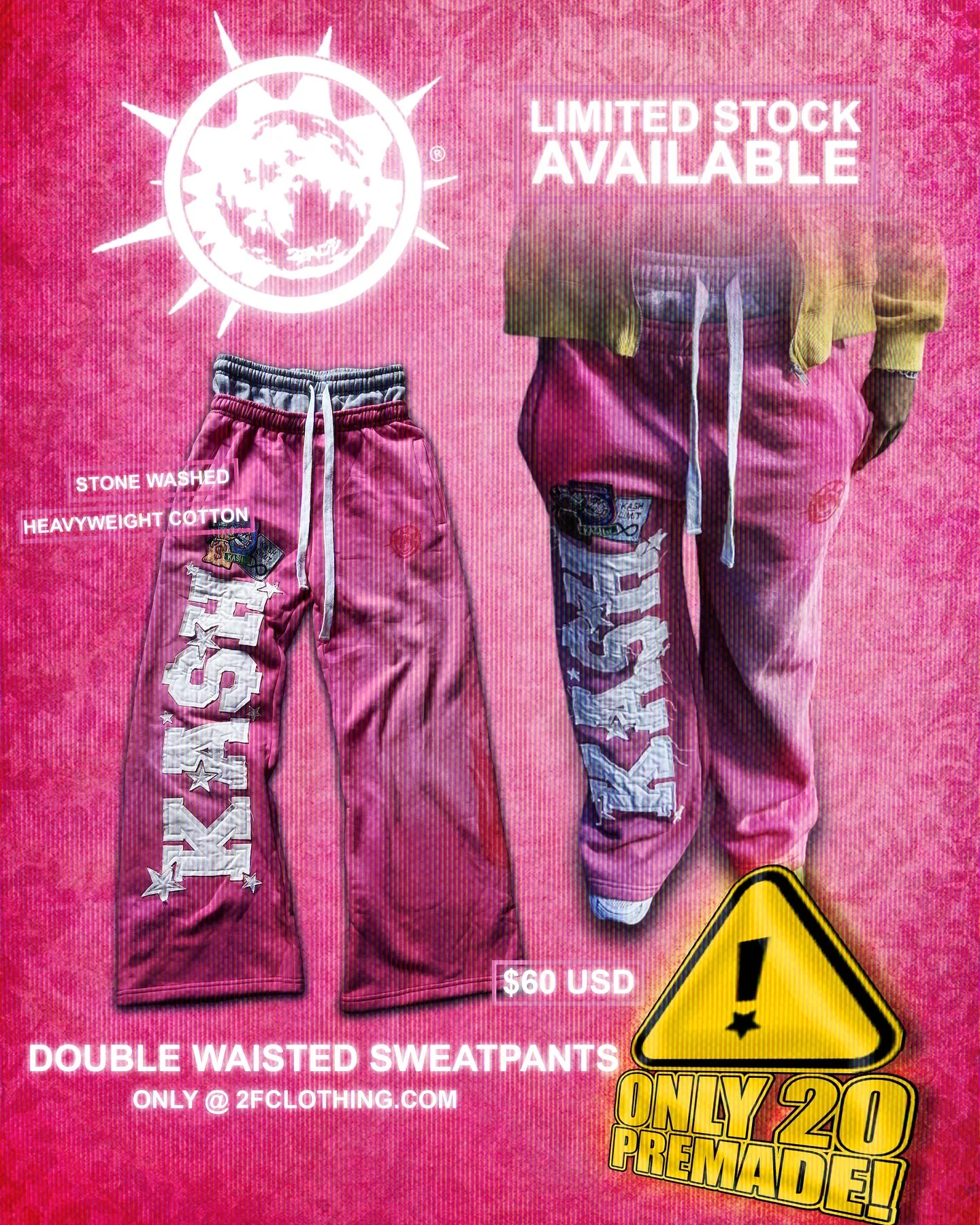 Patch Retro Baggy Pants Pink Double Layer Sweatpants Y2K Mens Womens Gothic Hip Hop Letter Casual Elastic Waist Jogging Pants
Patch Retro Baggy Pants Pink Double Layer Sweatpants Y2K Mens Womens Gothic Hip Hop Letter Casual Elastic Waist Jogging Pants