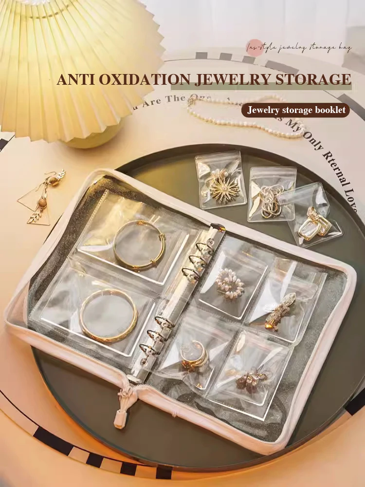 New Portable Anti oxidation Jewelry Bag Earrings Necklace Storage Book Sealed, Dust proof, Transparent PVC Self sealing Bag
New Portable Anti oxidation Jewelry Bag Earrings Necklace Storage Book Sealed, Dust proof, Transparent PVC Self sealing Bag