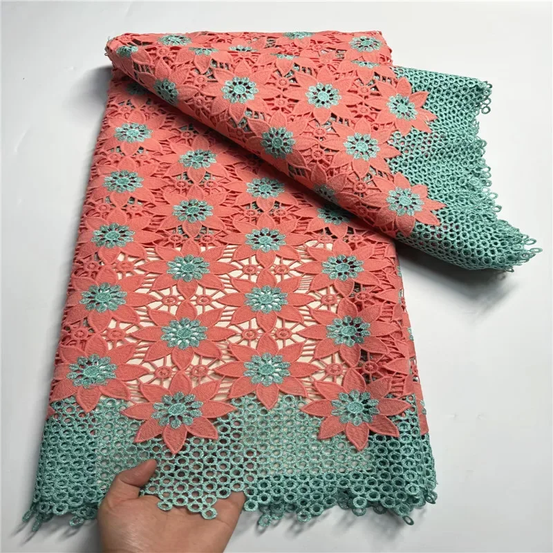 5 Yard Multi color soft water soluble French Lace African Tulle Cord Lace Net Embroidered Fabric For Wedding Party 9L607071
5 Yard Multi color soft water soluble French Lace African Tulle Cord Lace Net Embroidered Fabric For Wedding Party 9L607071