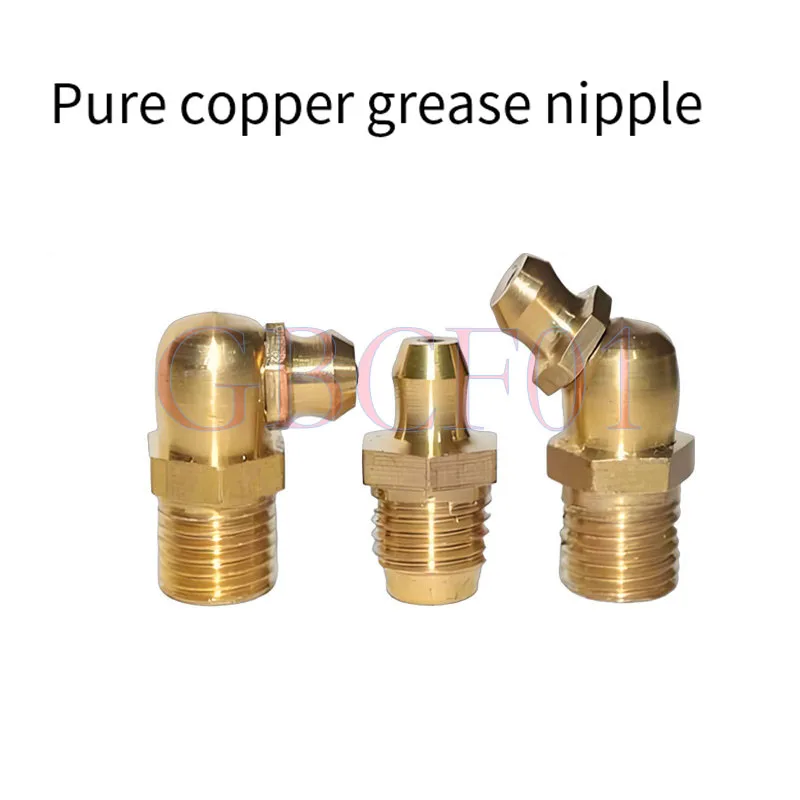 M6 M8 M10 M12 Brass Grease Nipple Metric Imperial Male Thread Straight Elbow Type Oil Zerk Fitting for Grease Gun
M6 M8 M10 M12 Brass Grease Nipple Metric Imperial Male Thread Straight Elbow Type Oil Zerk Fitting for Grease Gun
