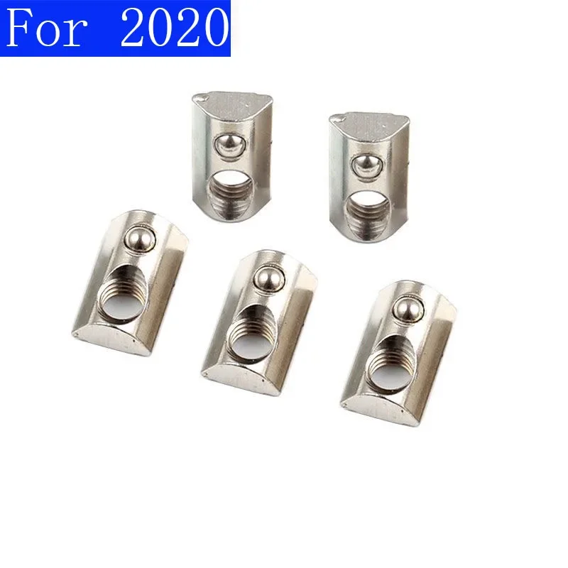 M3 M4 M5 M6 T-Nut Round Roll T Slot Spring Nut 2020 Series Nickel Plated For 2020 Aluminum Extrusions
M3 M4 M5 M6 T-Nut Round Roll T Slot Spring Nut 2020 Series Nickel Plated For 2020 Aluminum Extrusions