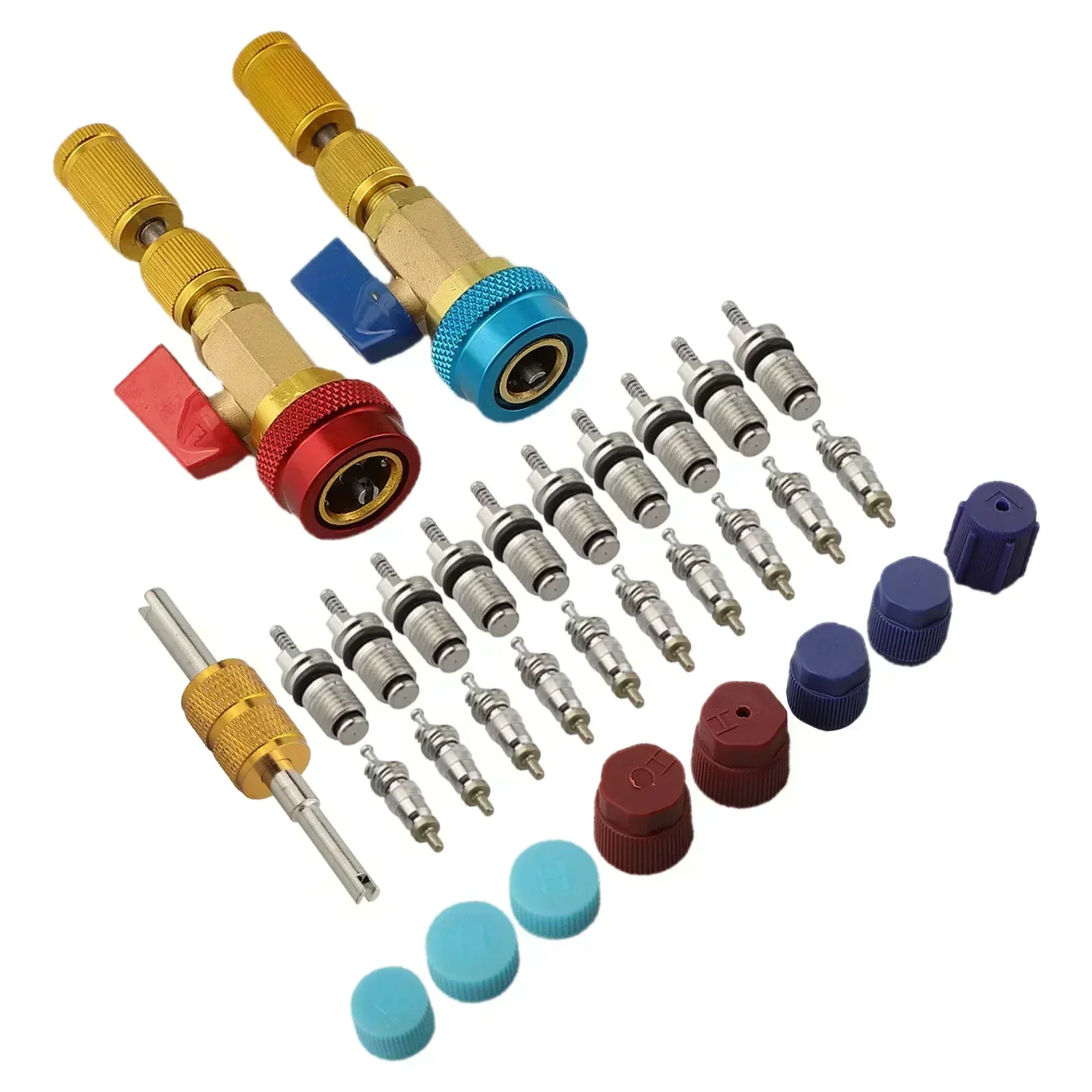 Автомобильный инструмент HVAC для быстрого снятия и установки сердечника клапана R134A с муфтами клапанов высокого и низкого давления
Автомобильный инструмент HVAC для быстрого снятия и установки сердечника клапана R134A с муфтами клапанов высокого и низкого давления