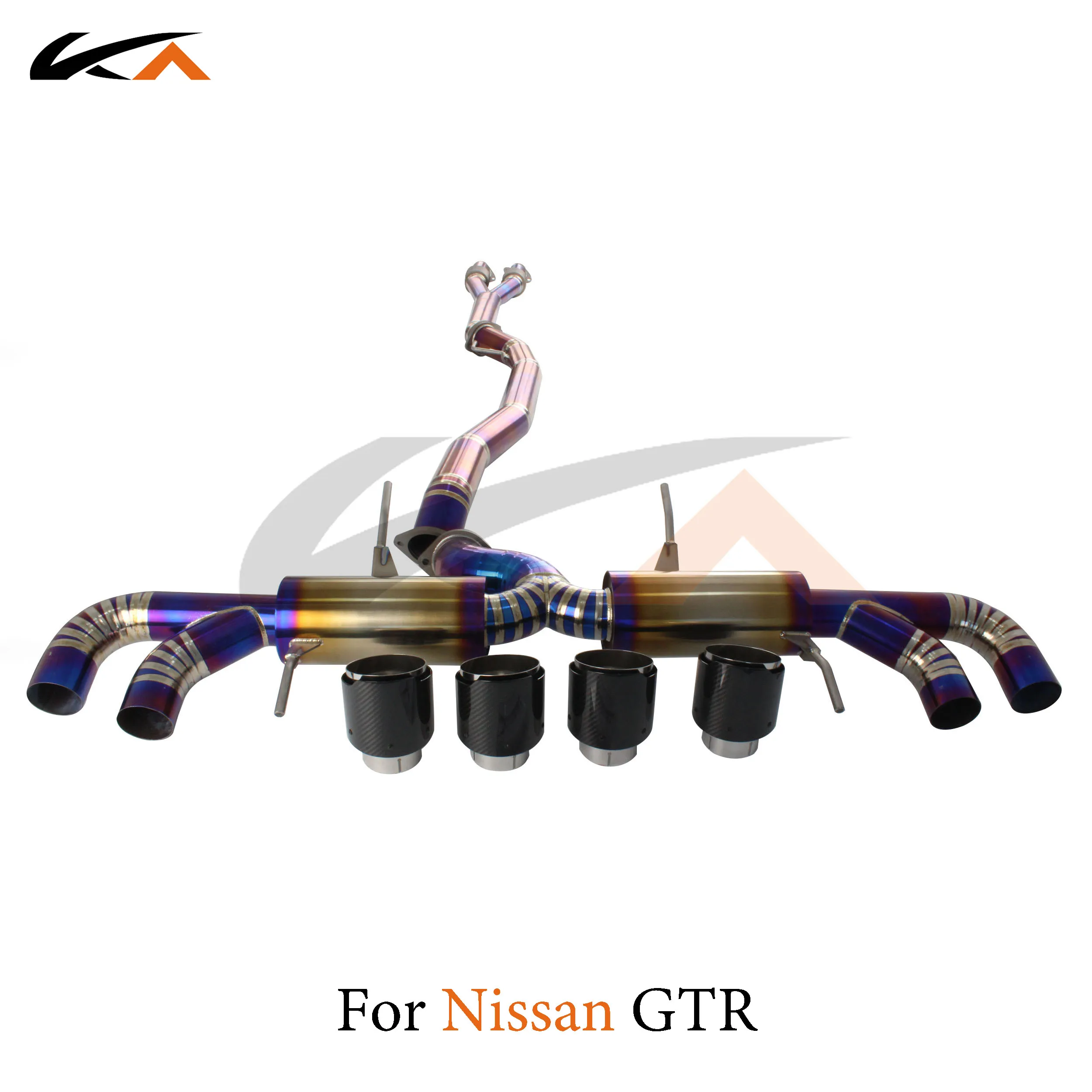 KA Tuning exhaust system titanium alloy catback for Nissan GTR R35 rear section performance parts with small muffler
KA Tuning exhaust system titanium alloy catback for Nissan GTR R35 rear section performance parts with small muffler