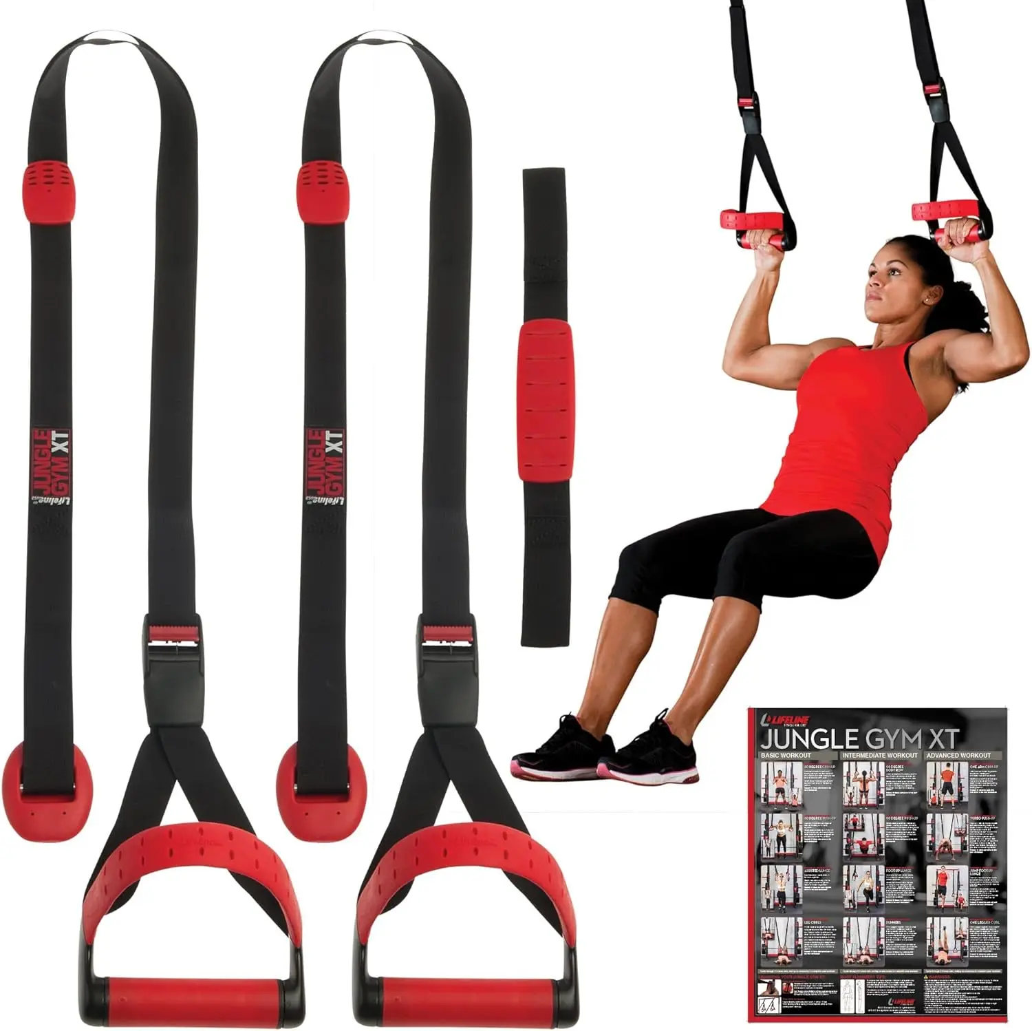Jungle Gym XT Body Weight Suspension Trainer System – Patented Split Anchor, Full-Body Workout
Jungle Gym XT Body Weight Suspension Trainer System – Patented Split Anchor, Full-Body Workout