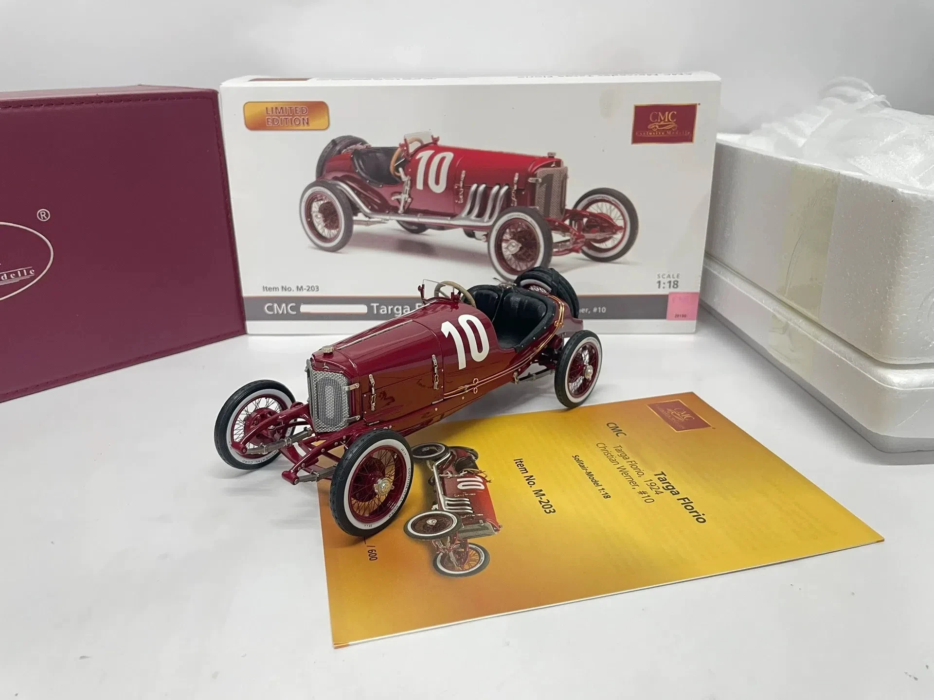 CMC 1:18 Targa Florio 1924 #10 Simulation Limited Edition All Open Alloy Metal Static Car Model Toy Gift
CMC 1:18 Targa Florio 1924 #10 Simulation Limited Edition All Open Alloy Metal Static Car Model Toy Gift
