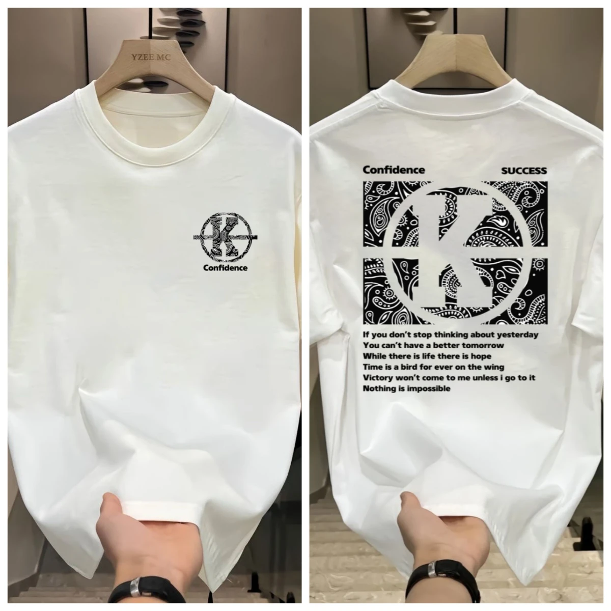 Short-sleeved Men's Summer Loose Pure Cotton American T-shirt Men's and Women's New Trendy Brand Trendy Couple's Clothing Sports
Short-sleeved Men's Summer Loose Pure Cotton American T-shirt Men's and Women's New Trendy Brand Trendy Couple's Clothing Sports