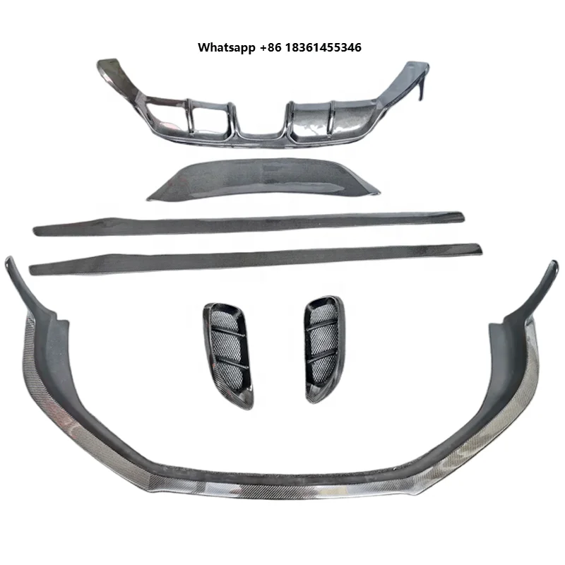 For 718 Cayman Boxster Carbon Fiber Front Lip Side Skirt Rear Diffuser Spoiler Side Vent C Style Carbon Fiber Bodykit
For 718 Cayman Boxster Carbon Fiber Front Lip Side Skirt Rear Diffuser Spoiler Side Vent C Style Carbon Fiber Bodykit