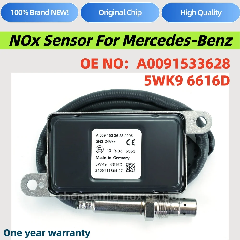 A0091533628 5WK96616D Original New Nox Sensor For Mercedes-Benz Actros Atego LKW EURO 4 5 6 24V A0061537328 5WK96616E Truck Part
A0091533628 5WK96616D Original New Nox Sensor For Mercedes-Benz Actros Atego LKW EURO 4 5 6 24V A0061537328 5WK96616E Truck Part