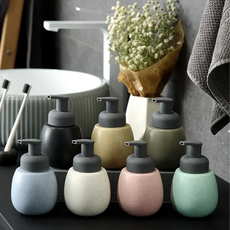 Nordic Ceramics Foam Soap Dispenser Wristband Hand Dispenser Restroom Sanitizer Bottles Bathroom Accessories Empty Pump Bottle
Nordic Ceramics Foam Soap Dispenser Wristband Hand Dispenser Restroom Sanitizer Bottles Bathroom Accessories Empty Pump Bottle
