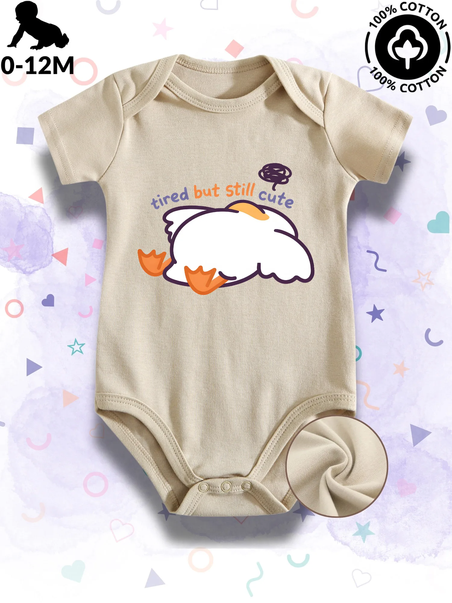 Уютный и милый комбинезон-боди унисекс для малышей, 100% хлопок, мягкий слип, всесезонный, бежевый, для ползания, 190 г/м²
Уютный и милый комбинезон-боди унисекс для малышей, 100% хлопок, мягкий слип, всесезонный, бежевый, для ползания, 190 г/м²