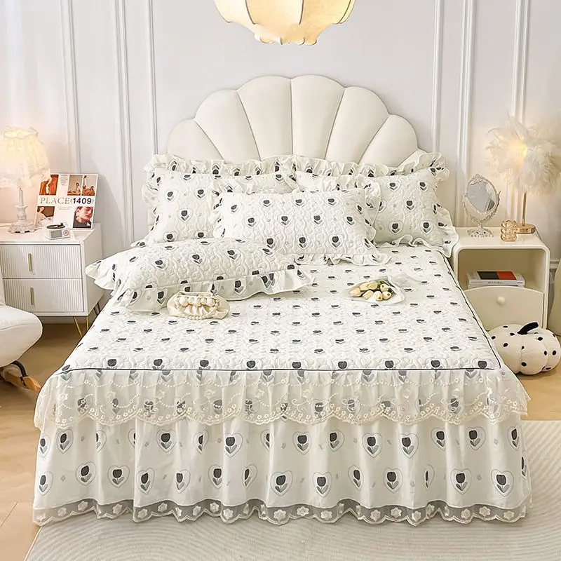 High-grade 100% pure cotton bed skirt single-piece cotton padded thickened bed cover three-piece non-slip bed cover mattress
High-grade 100% pure cotton bed skirt single-piece cotton padded thickened bed cover three-piece non-slip bed cover mattress